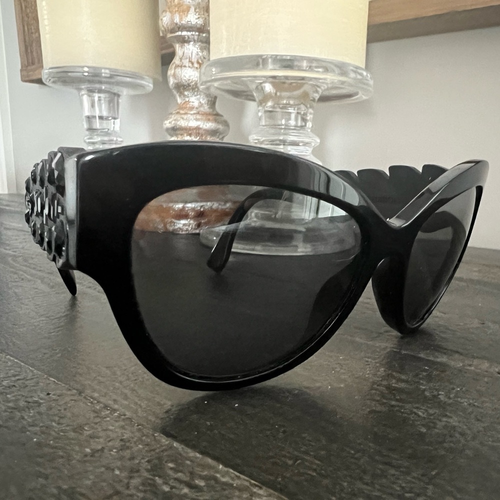 Fendi 0139 Crocco Crystal FF0139S Black Rubber Mirrored Sunglasses Round Runway